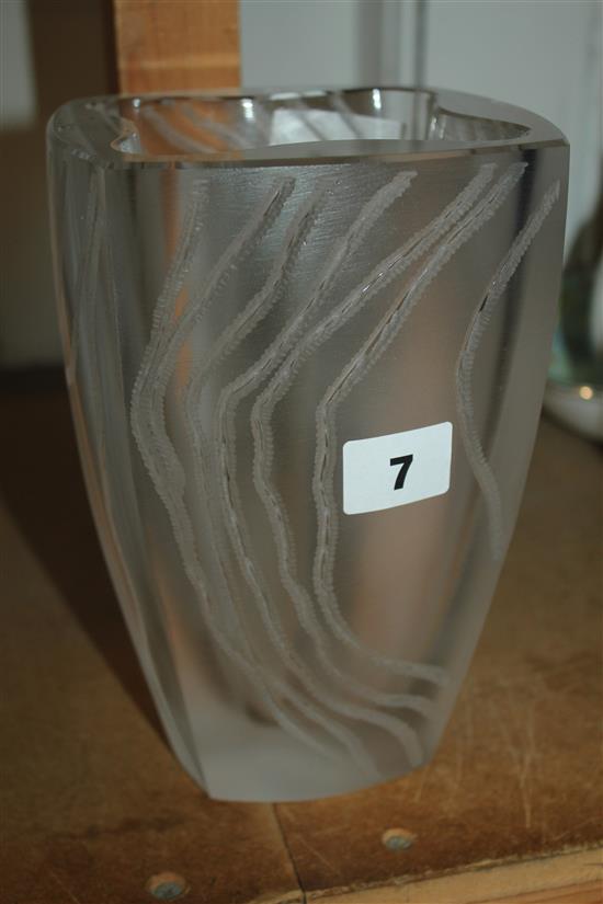 Lalique glass vase